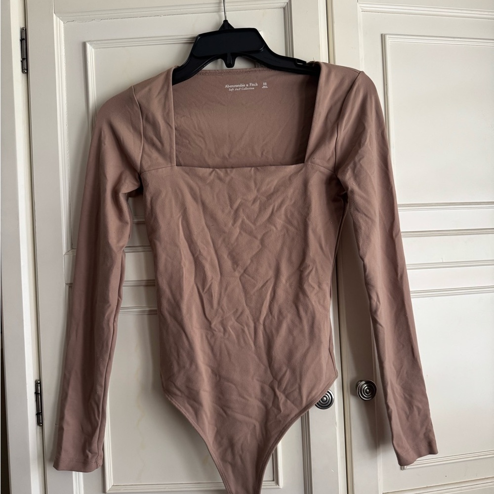 Abercrombie & Fitch Soft A&F Collection Brown Crewneck Top
